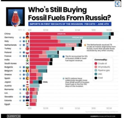Who Is Still Buying Russian Oil And Gas? --- Ai vẫn mua dầu và khí đốt của Nga?