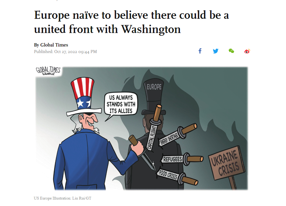 Châu Âu ngây thơ khi tin rằng có thể có một mặt trận thống nhất với Washington