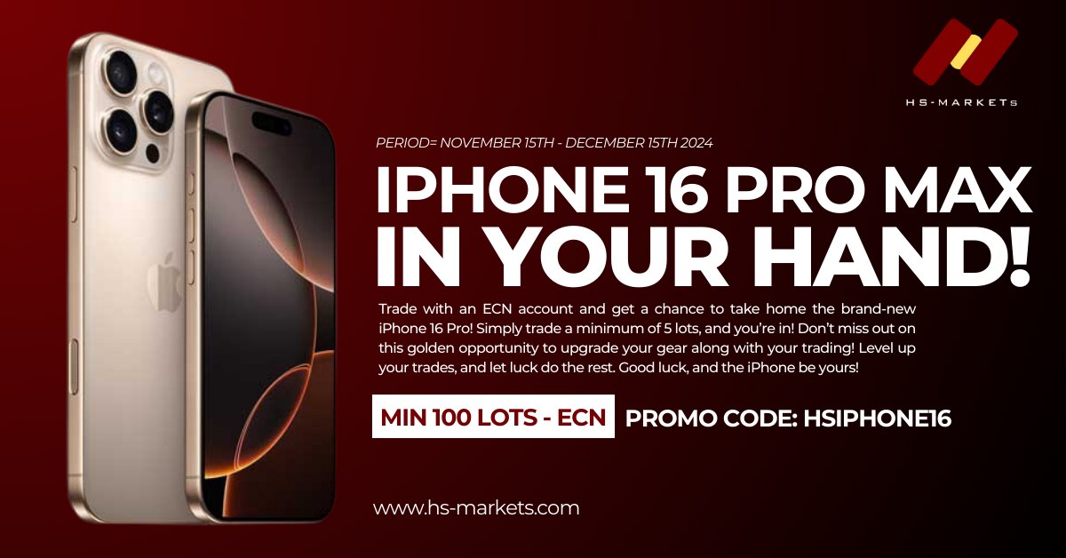 ? Trade & Win: Your Chance to Own the iPhone 16 Pro Max with HS-Markets! ?