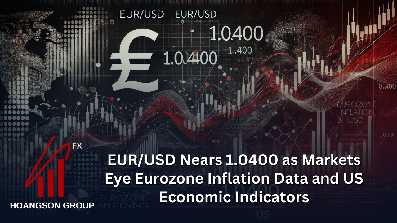 EUR/USD Nears 1.0400 as Markets Eye Eurozone Inflation Data and US Economic Indicators