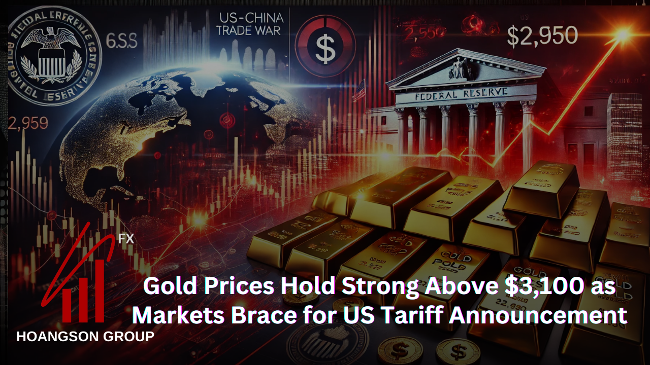 Gold Prices Hold Strong Above $3,100 as Markets Brace for US Tariff Announcement
