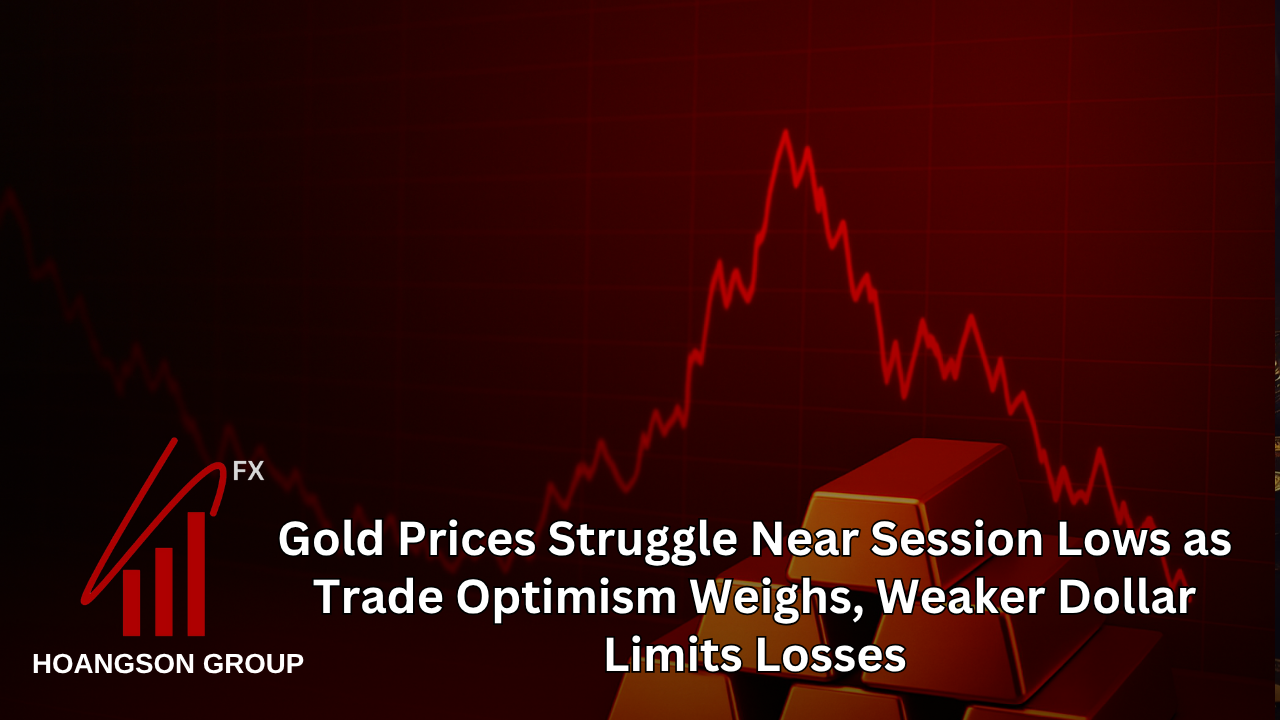 Gold Prices Struggle Near Session Lows as Trade Optimism Weighs, Weaker Dollar Limits Losses