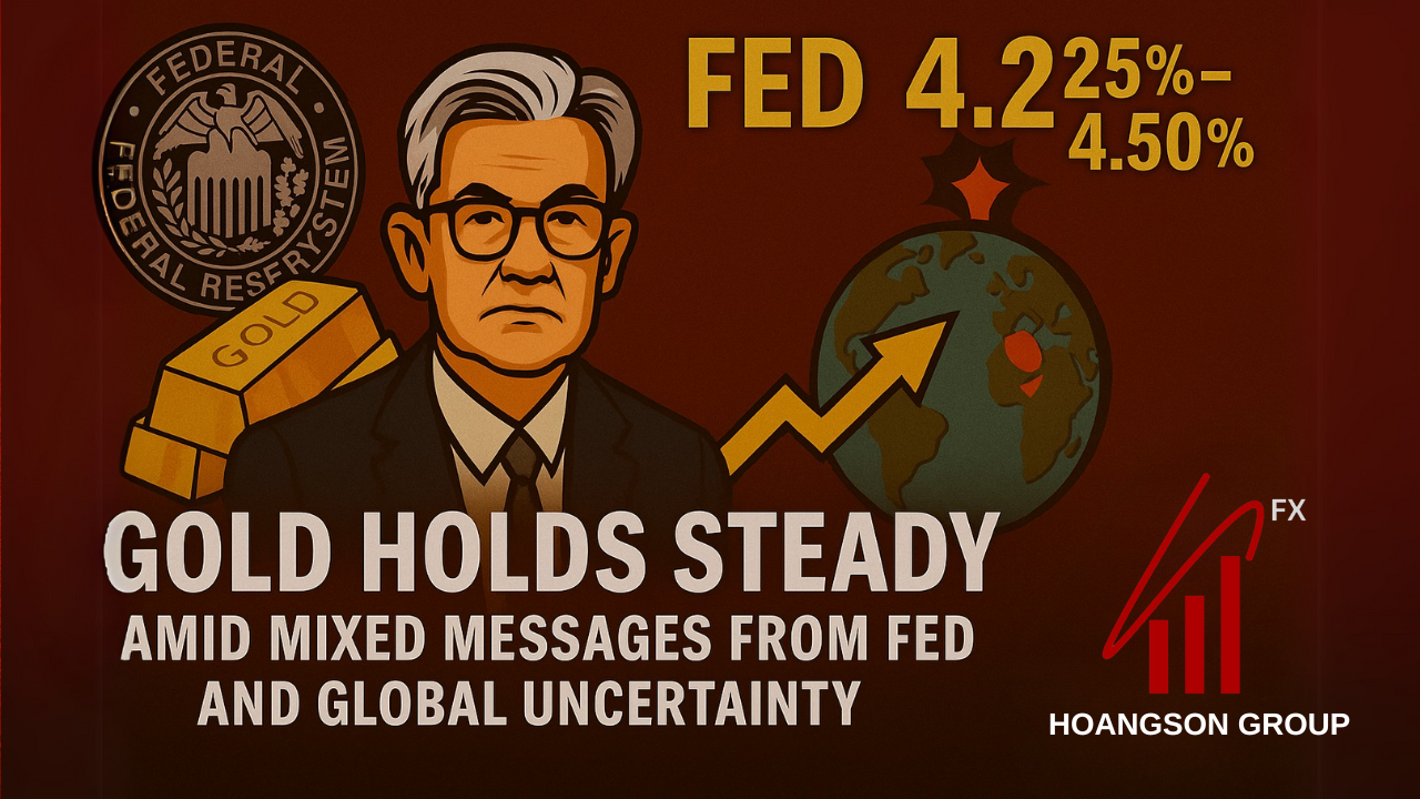 Gold Holds Steady Amid Mixed Messages from Fed and Global Uncertainty