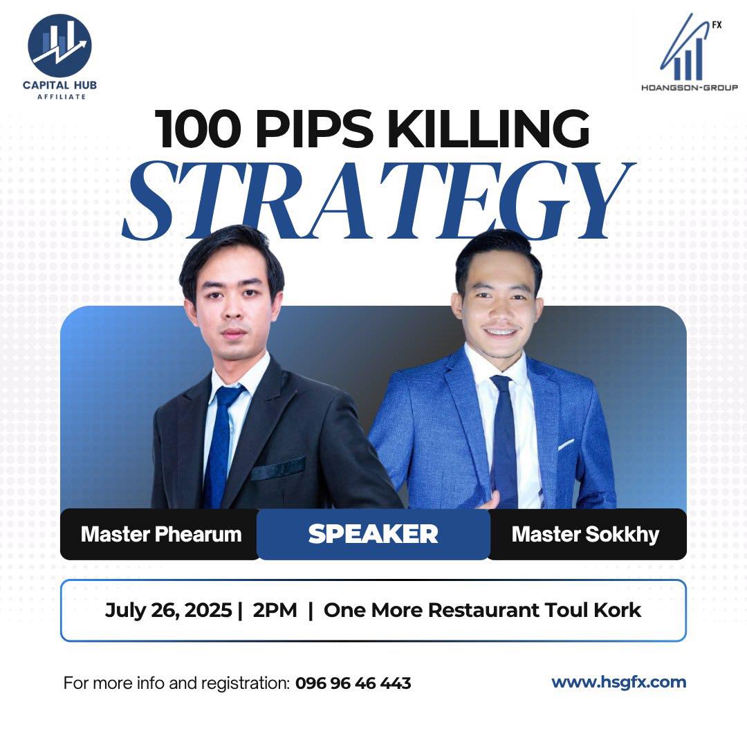 100 Pips Killing Strategy – Live Seminar in Phnom Penh