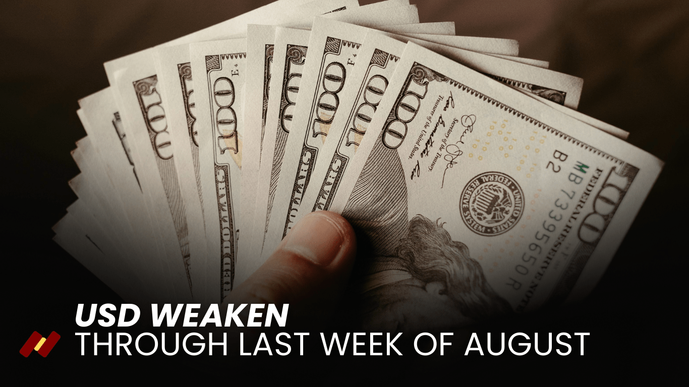 USD Weaken Through Last Week of August