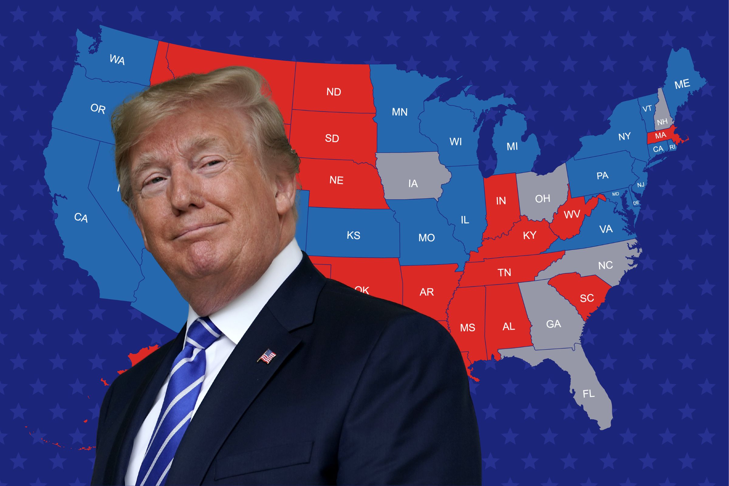 Donald Trump Secures Second Non-Consecutive Term with Wins in Key Battleground States